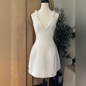 ASOS - White Bodycon Mini Dress - size 2